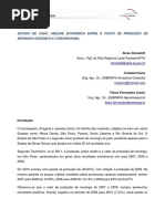 Estudo de Caso-Análise Econômica Entre o Custo de Produção de Morango Orgânico e Convencionalissn