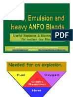 ANFO Emulsion and Heavy ANFO Blends Useful Explosive and Blasting Agent For Modern Day Blasting