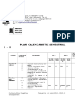 Plan Calendaristic