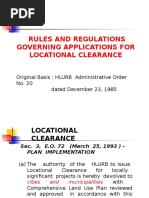 Zoning Locational Clearance