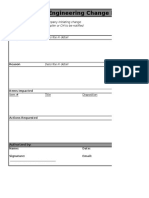 Engineering Change Notice: Company Initiating Change Supplier or CM To Be Notified