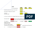 HVAC Pressurisation Calcs