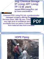 Crescent PPG Lining offers chemical storage Tank FRP  lining