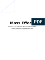 Mass Effect Conversion Rules