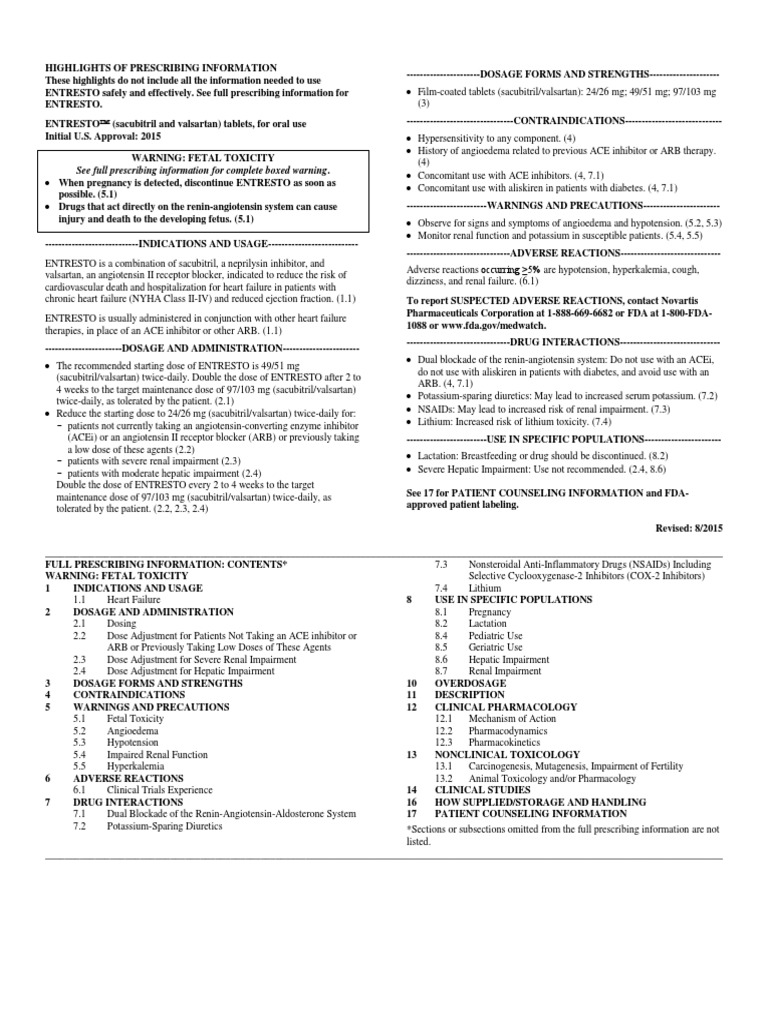 EntresTo Drugs Medicine