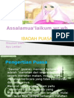 Ayu Lestari bekerjasama puasa