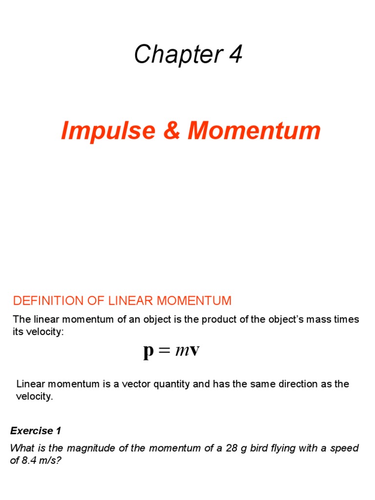 Understanding Impulse and Momentum Concepts | PDF | Collision | Momentum