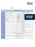 Specifications Sheet