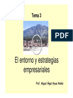 Tema 3. Entorno y Estrategias Empresariales1
