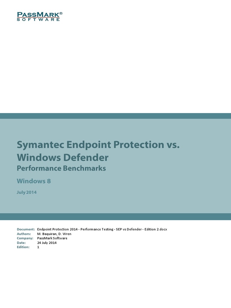 Endpoint Protection Vs Windows Defender Performance Benchmarks w8