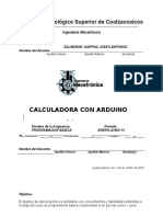 Calculadora Arduino resuelve sistemas lineales