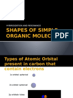 Shapes of Simple Organic Molecules