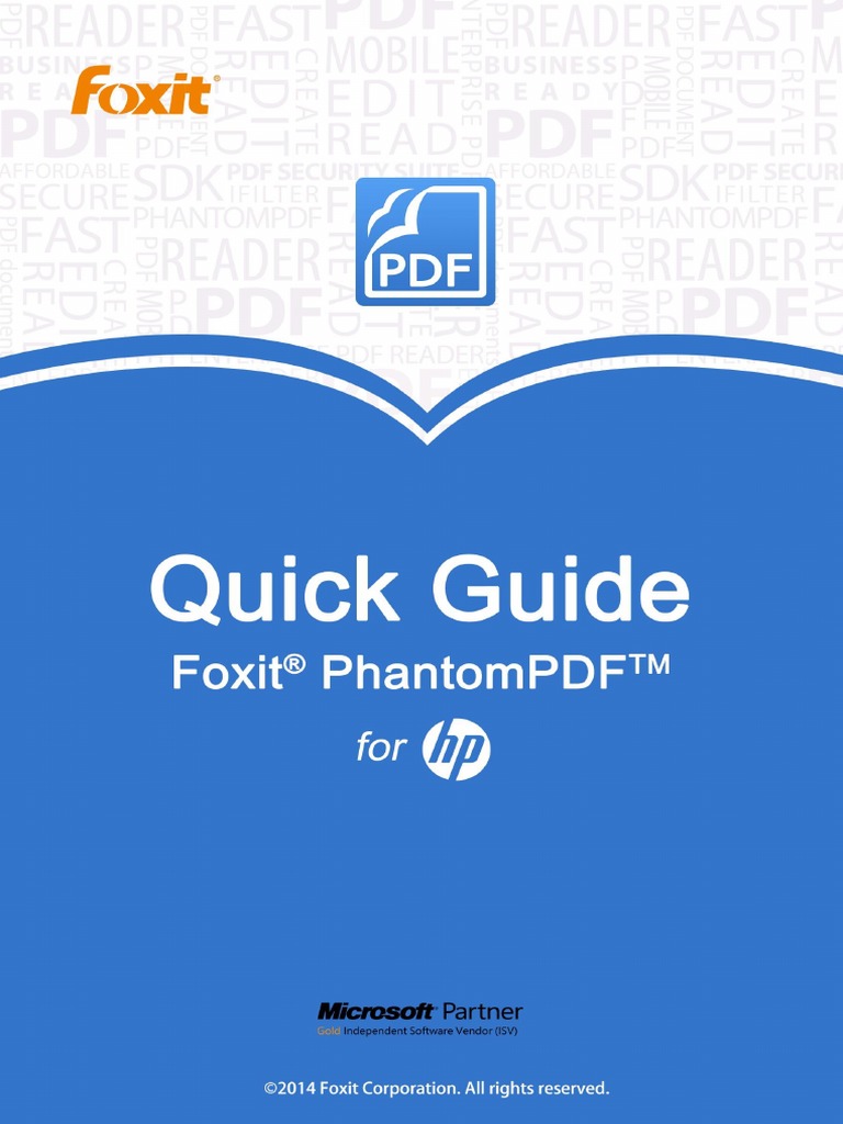 Foxit PhantomPDF For HP Quick Guide PDF Portable Document Format