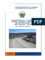 Mejora carretera Ilabaya-Cambaya