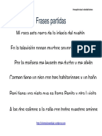 Frases Partidas Letra Arial Fichas 1 10