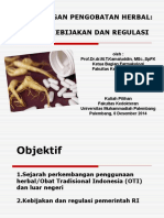 K1 Perkembangan Pengobatan Herbal (Prof. Dr. Dr. MT. Kamaluddin, SP - FK)