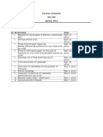 Election Schedule Ssc-Isb Spring 2016