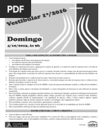 Vestibular católica_primeiro_2016