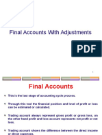 Final Accounts Adjustments