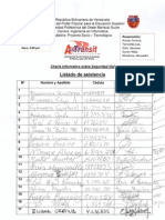 Lista de Asistencia