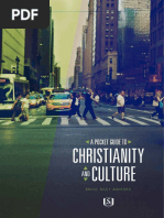 Pocket Guide To Christianity and Culture by Bruce Ashford