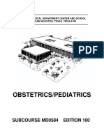 Obstetrics/Pediatrics: Subcourse Md0584 Edition 100