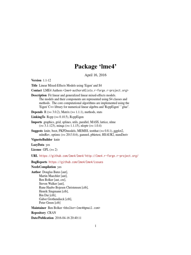 Lme4 - Morfometria | PDF | Bootstrapping (Statistics) | Matrix ...