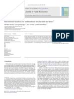 Barrios Et Al. (2012) International Taxation and Multinational Firm Location Decisions