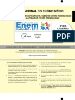 Simulado Enem - 2º Dia - Gabarito