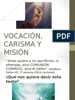 Vocación, Carisma y Misión Corta