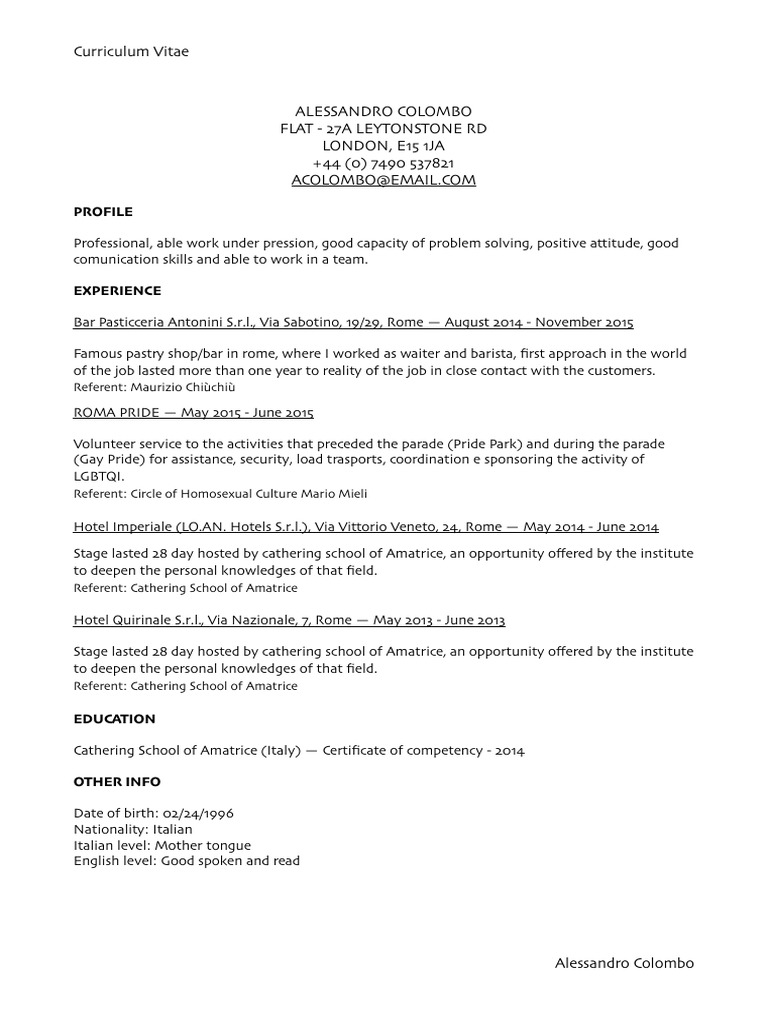 CV Eng | PDF