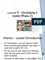 Lesson 5 - Developing A Model (Phase 2)