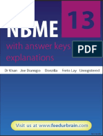 NBME 13 OFFICIAL Answers and Explanations