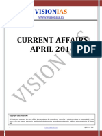 Current Affairs April - 2016