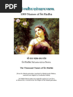 1000 Names of Radha Rani List | PDF