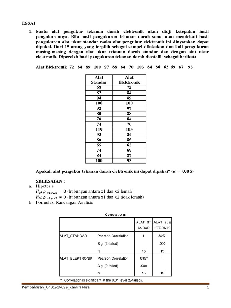 Contoh Soal Statistika Parametrik Dan Penyelesaiannya Dengan