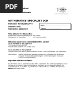 Specialist Mathematics IA3 Sample Exam | PDF | Standard Deviation ...