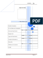 Formato Hoja de Vida Estudiantes