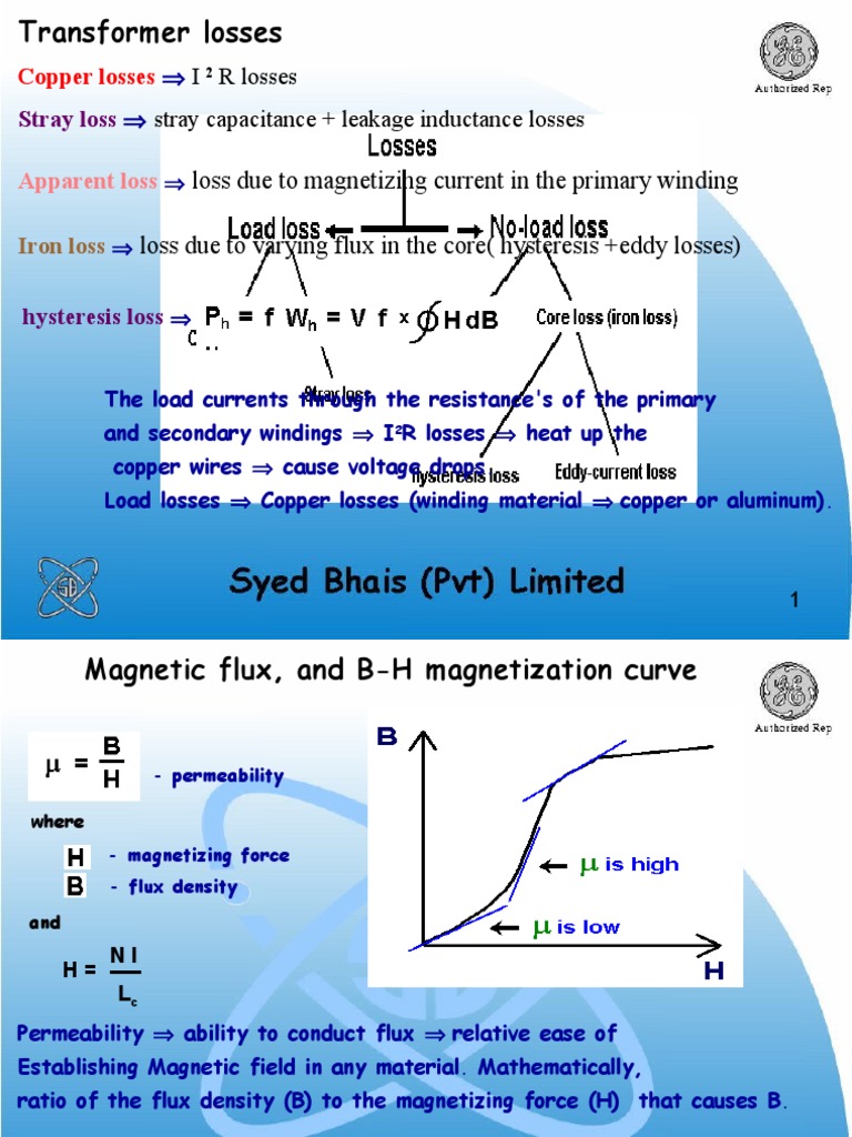 Losses | PDF | Transformer | Electrodynamics