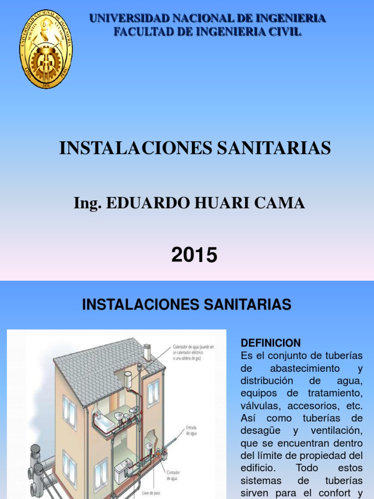 Agua, Desague y Ventilacion Uni | Bomba | Baño