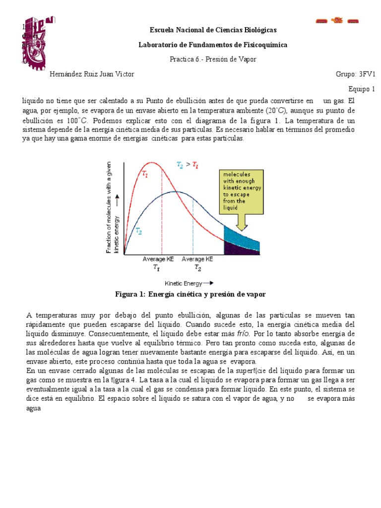 Practica 8. Presion de Vapor