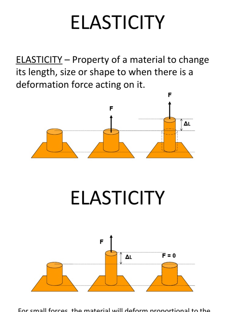 05 Elasticity Young's Modulus Elasticity (Physics)