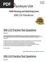 CCNP Routing and Switching 300-115 Pass4sure Exam Questions