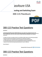 CCNP Routing and Switching 300-115 Pass4sure Exam Questions