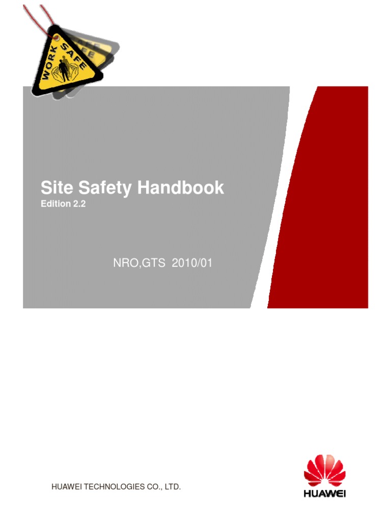 Huawei EHS Site Safety Handbook 2010 | PDF | Personal Protective ...