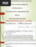 Vigilancia Epidemiologica de Esavis