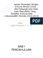 Download Analisis Laporan Keuangan dengan Metode Z-Score Altman Untukpptx by Agung Maha Putra SN314480366 doc pdf