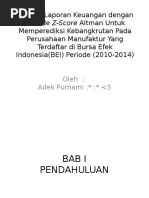 Download Analisis Laporan Keuangan dengan Metode Z-Score Altman Untukpptx by Agung Maha Putra SN314480366 doc pdf