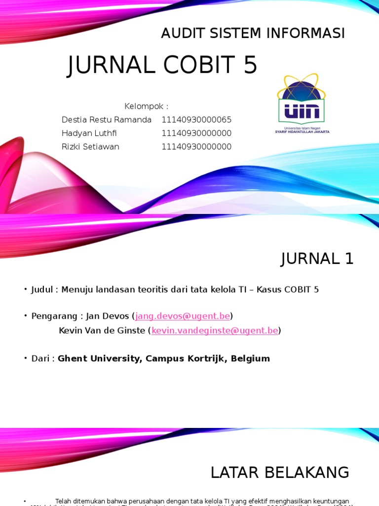 Analisis Jurnal COBIT 5 dan Tata Kelola TI | PDF | Bisnis