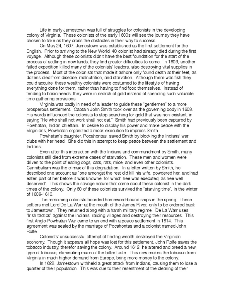 Jamestown facts image